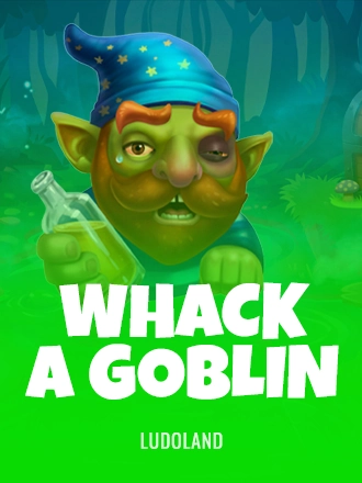 Whack A Goblin slot game with a bruised goblin holding a potion