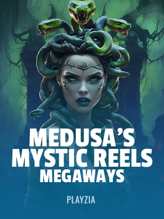 Medusa's Mystic Reels Megaways slot game with snake hair and mystical background