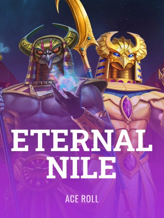 Eternal Nile slot game with Egyptian gods and pyramid background